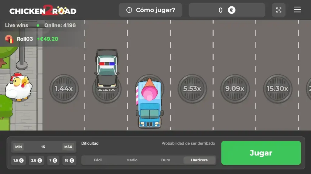 Bonus screen in Chicken Road